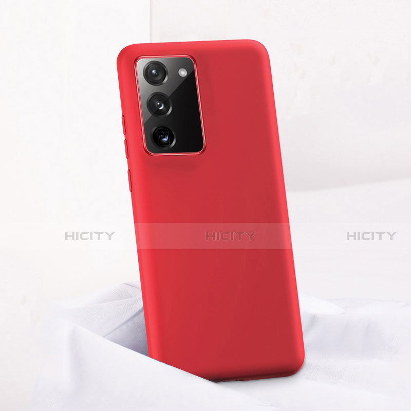 Coque Ultra Fine Silicone Souple 360 Degres Housse Etui C01 pour Samsung Galaxy Note 20 5G Rouge Plus