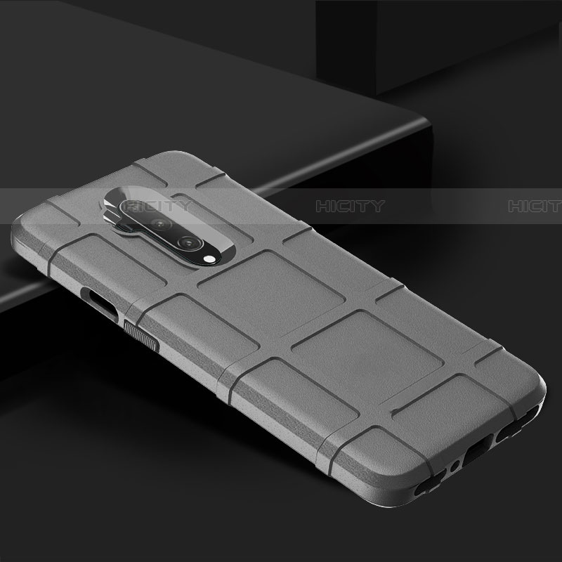 Coque Ultra Fine Silicone Souple 360 Degres Housse Etui C02 pour OnePlus 7T Pro Argent Plus