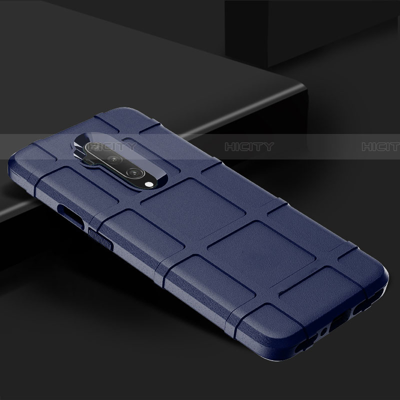 Coque Ultra Fine Silicone Souple 360 Degres Housse Etui C02 pour OnePlus 7T Pro Bleu Plus