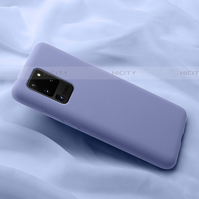 Coque Ultra Fine Silicone Souple 360 Degres Housse Etui C02 pour Samsung Galaxy S20 Ultra 5G Violet Plus