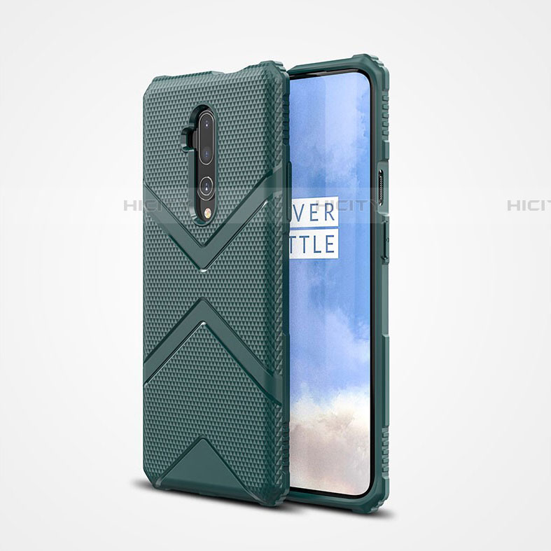 Coque Ultra Fine Silicone Souple 360 Degres Housse Etui C03 pour OnePlus 7T Pro Vert Plus