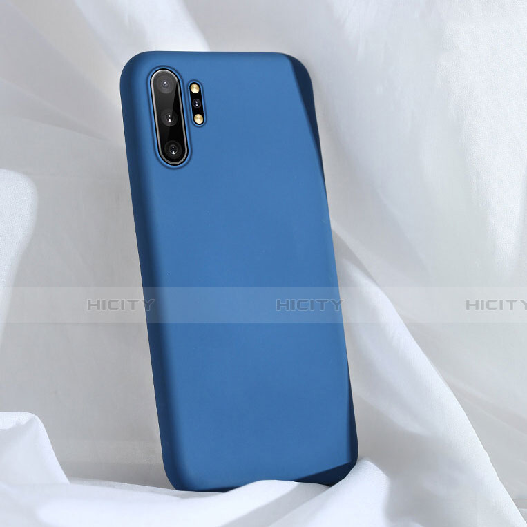 Coque Ultra Fine Silicone Souple 360 Degres Housse Etui C03 pour Samsung Galaxy Note 10 Plus 5G Bleu Plus
