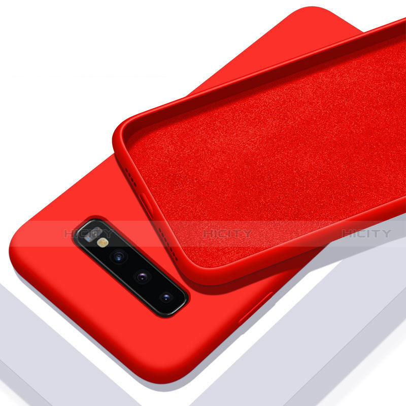 Coque Ultra Fine Silicone Souple 360 Degres Housse Etui C03 pour Samsung Galaxy S10 Rouge Plus