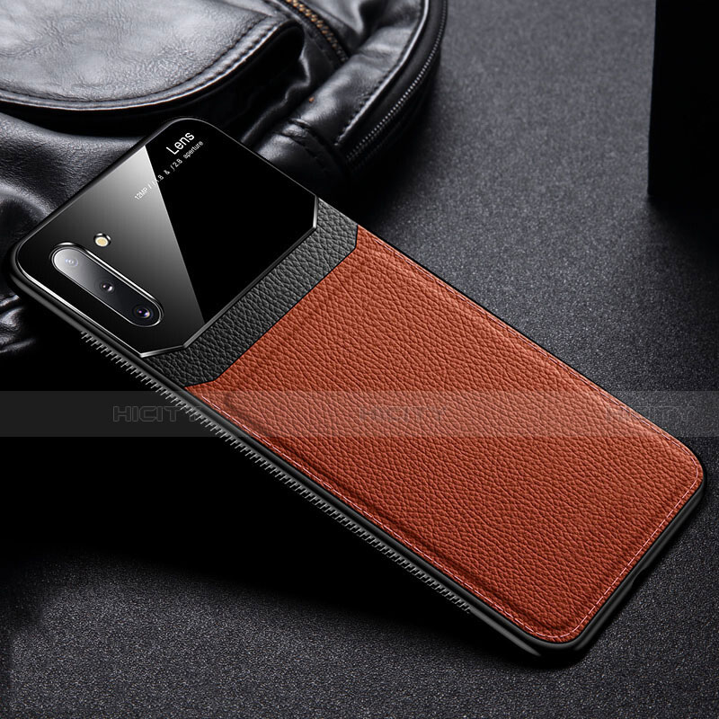 Coque Ultra Fine Silicone Souple 360 Degres Housse Etui C06 pour Samsung Galaxy Note 10 Marron Plus