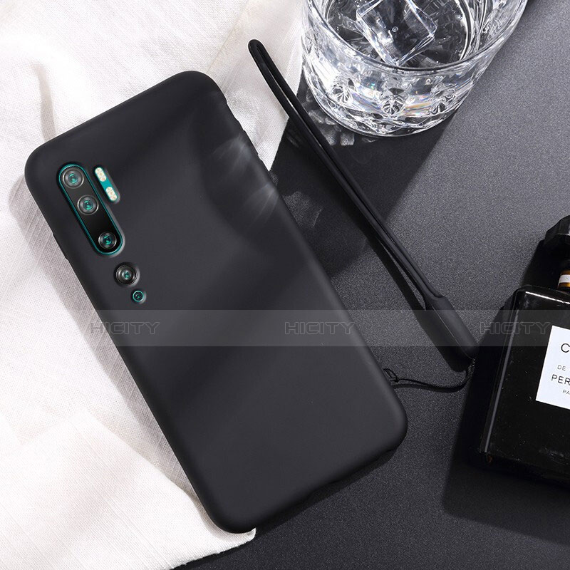 Coque Ultra Fine Silicone Souple 360 Degres Housse Etui C06 pour Xiaomi Mi Note 10 Noir Plus