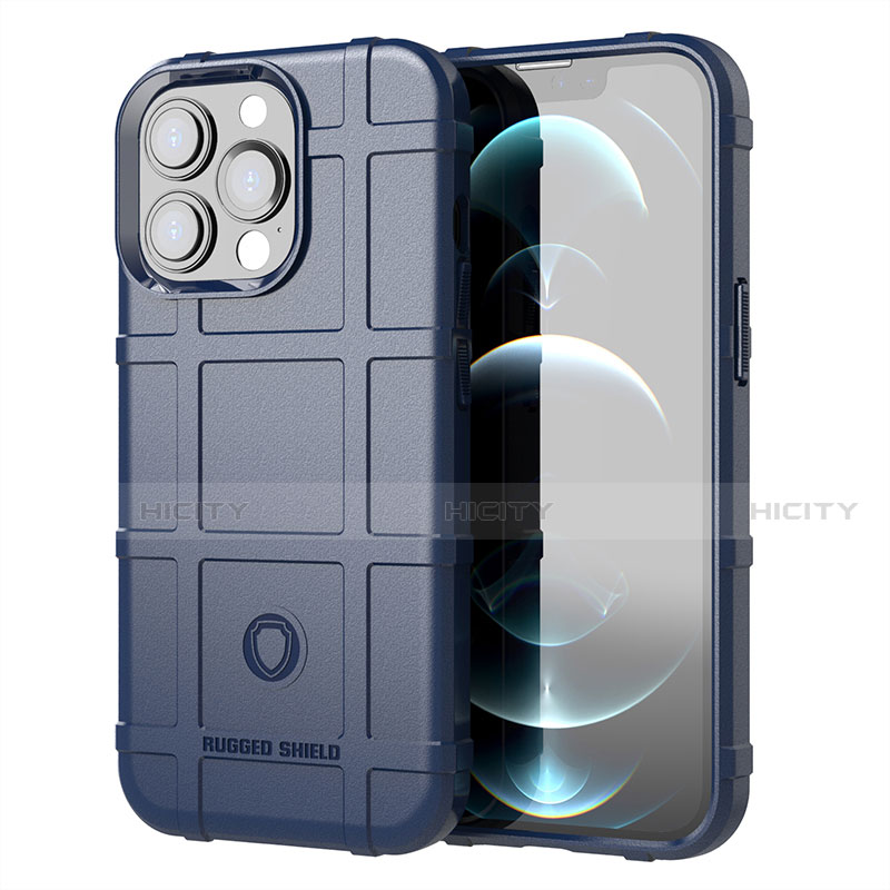 Coque Ultra Fine Silicone Souple 360 Degres Housse Etui G05 pour Apple iPhone 13 Pro Max Bleu Plus
