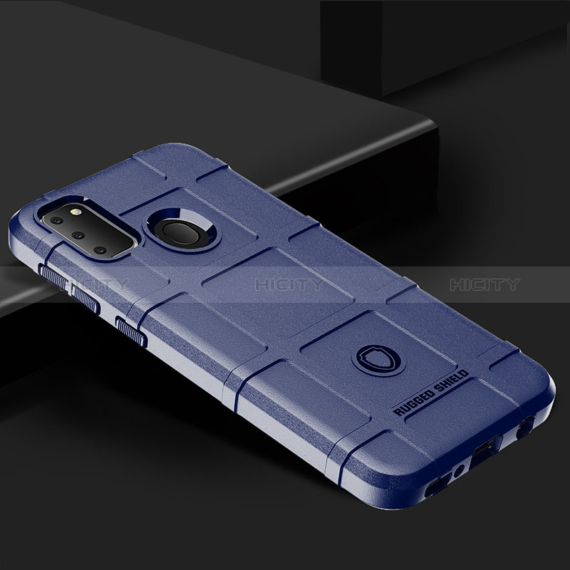 Coque Ultra Fine Silicone Souple 360 Degres Housse Etui J01S pour Samsung Galaxy M21 Bleu Plus