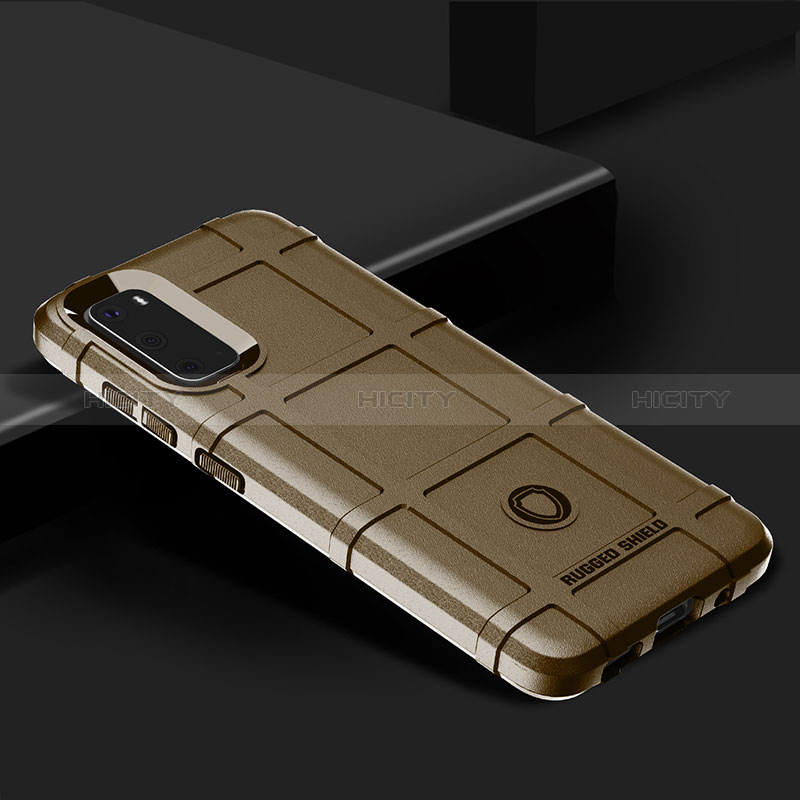 Coque Ultra Fine Silicone Souple 360 Degres Housse Etui J01S pour Samsung Galaxy S20 5G Marron Plus