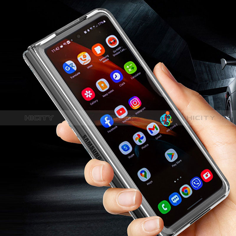 Coque Ultra Fine Silicone Souple 360 Degres Housse Etui MJ2 pour Samsung Galaxy Z Fold3 5G Plus