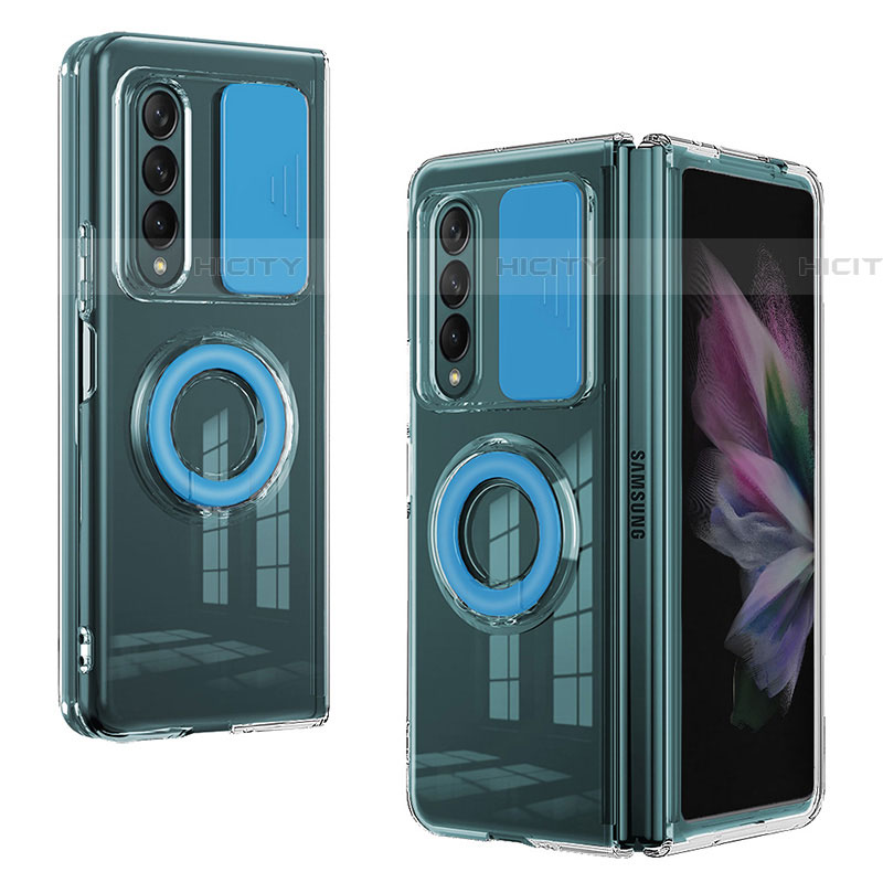 Coque Ultra Fine Silicone Souple 360 Degres Housse Etui MJ2 pour Samsung Galaxy Z Fold4 5G Bleu Plus
