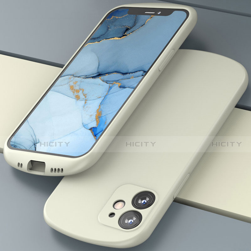 Coque Ultra Fine Silicone Souple 360 Degres Housse Etui N01 pour Apple iPhone 12 Mini Blanc Plus