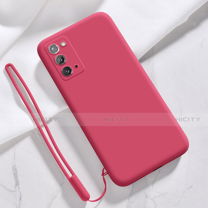 Coque Ultra Fine Silicone Souple 360 Degres Housse Etui N03 pour Samsung Galaxy Note 20 5G Vin Rouge Plus