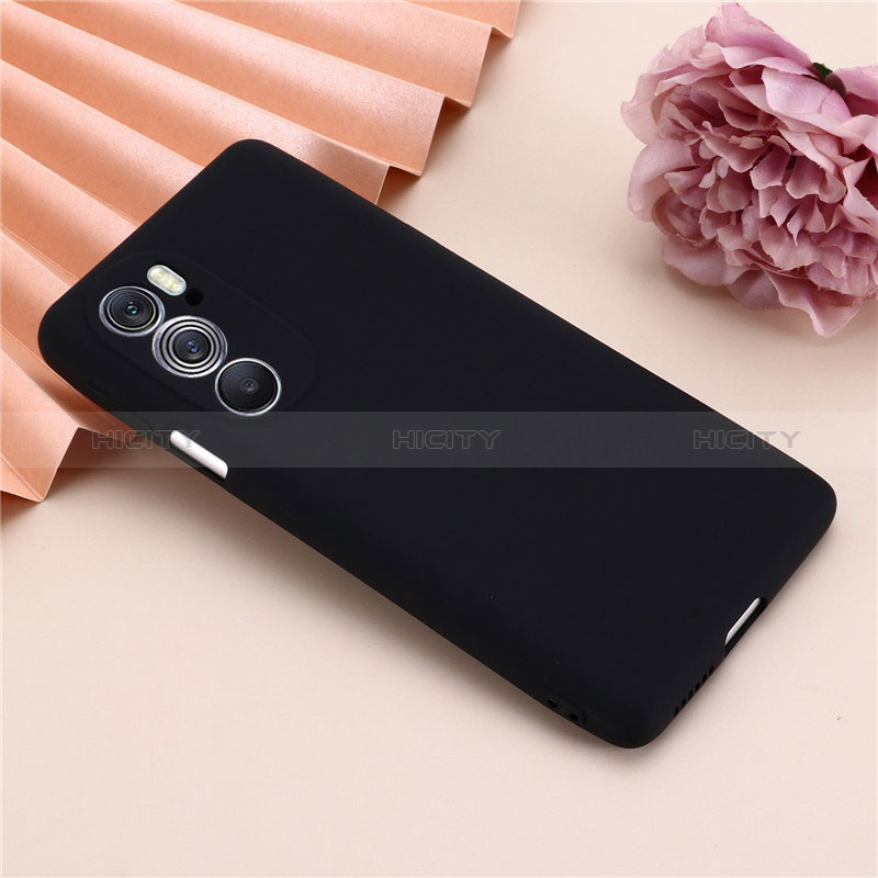 Coque Ultra Fine Silicone Souple 360 Degres Housse Etui pour Motorola Moto Edge X30 5G Noir Plus