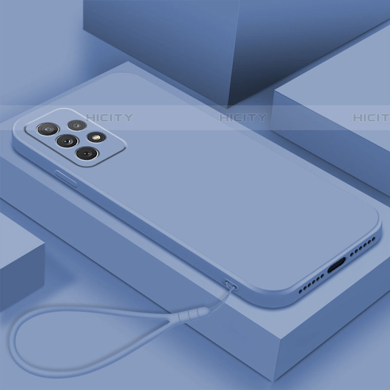 Coque Ultra Fine Silicone Souple 360 Degres Housse Etui pour Samsung Galaxy A72 5G Bleu Plus