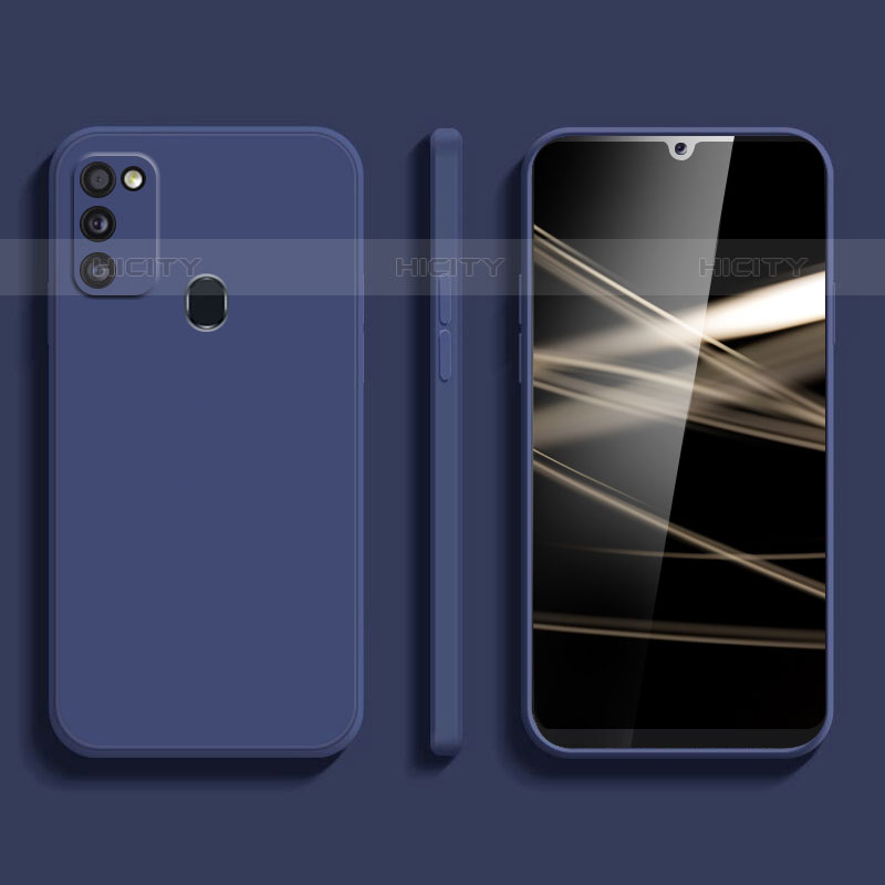 Coque Ultra Fine Silicone Souple 360 Degres Housse Etui pour Samsung Galaxy M21 (2021) Bleu Plus
