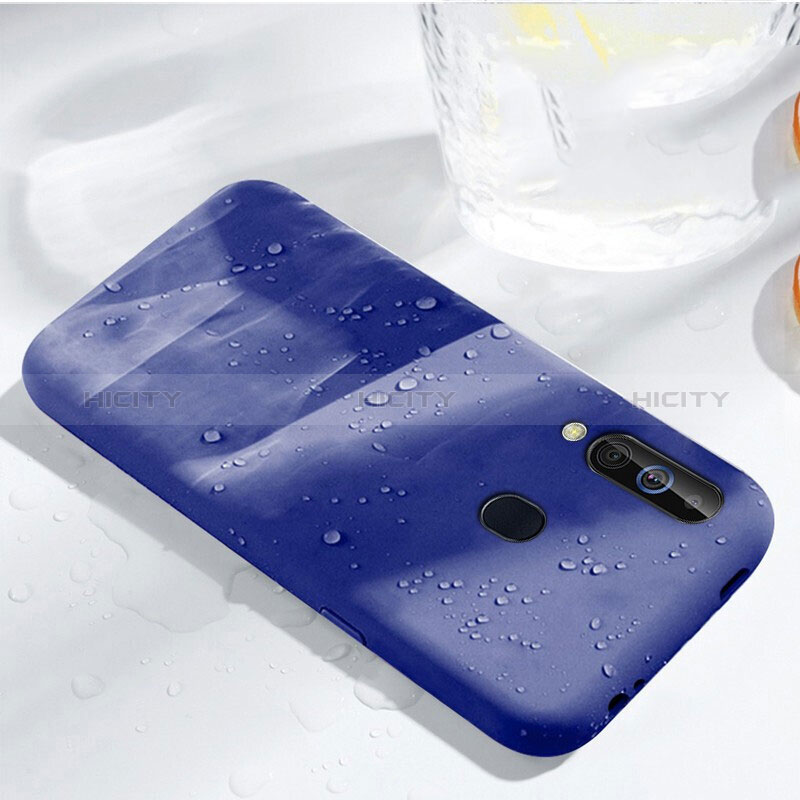 Coque Ultra Fine Silicone Souple 360 Degres Housse Etui pour Samsung Galaxy M40 Bleu Plus
