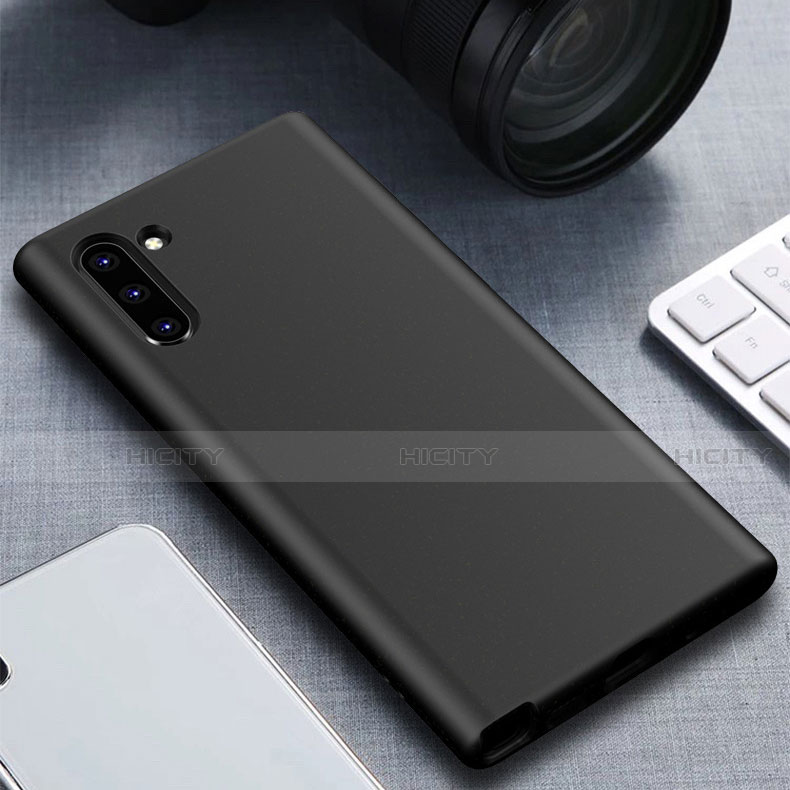 Coque Ultra Fine Silicone Souple 360 Degres Housse Etui pour Samsung Galaxy Note 10 Noir Plus