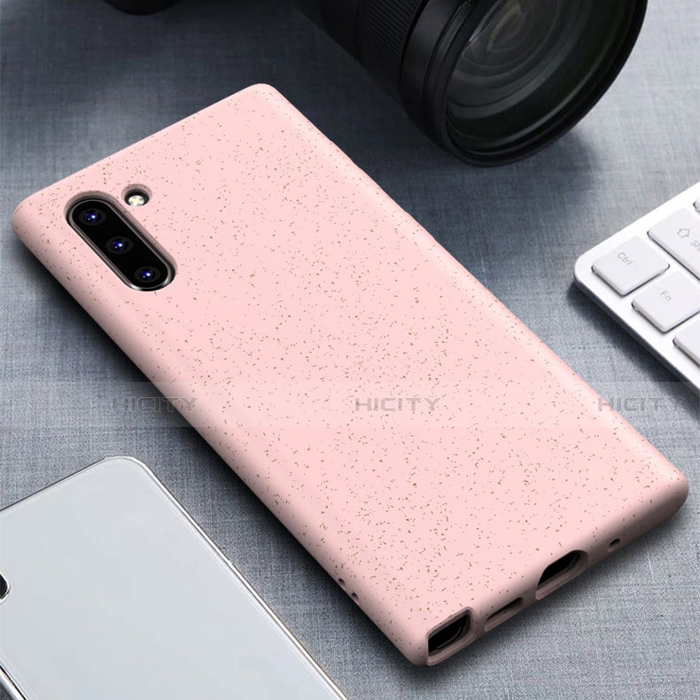 Coque Ultra Fine Silicone Souple 360 Degres Housse Etui pour Samsung Galaxy Note 10 Or Rose Plus