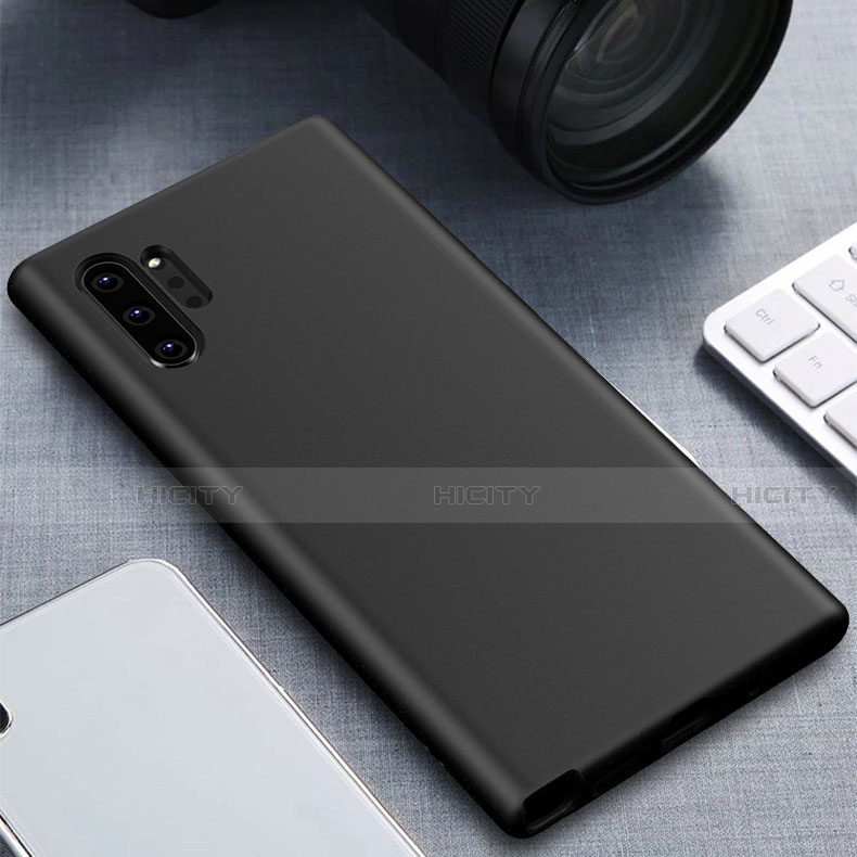 Coque Ultra Fine Silicone Souple 360 Degres Housse Etui pour Samsung Galaxy Note 10 Plus 5G Noir Plus