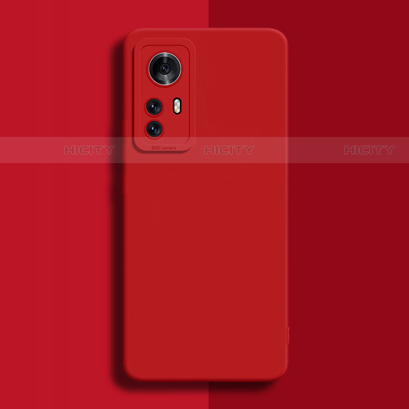 Coque Ultra Fine Silicone Souple 360 Degres Housse Etui pour Xiaomi Mi 12 5G Rouge Plus