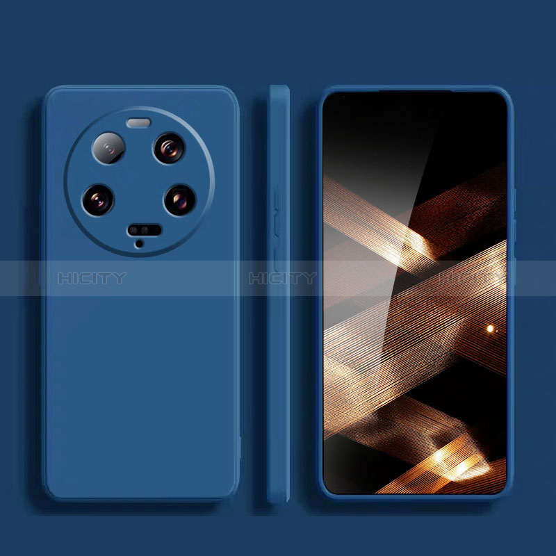 Coque Ultra Fine Silicone Souple 360 Degres Housse Etui pour Xiaomi Mi 13 Ultra 5G Bleu Plus