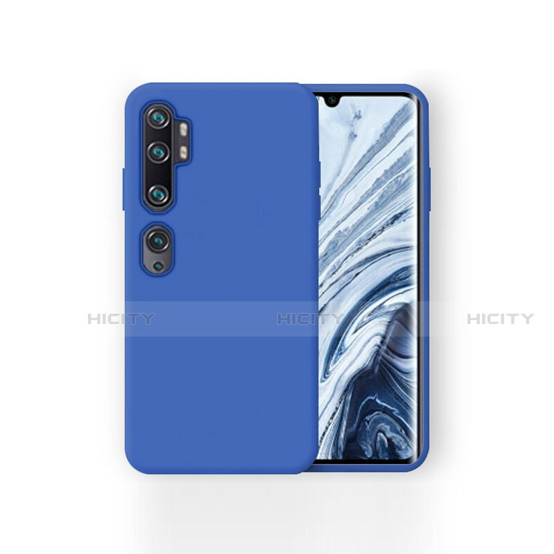 Coque Ultra Fine Silicone Souple 360 Degres Housse Etui pour Xiaomi Mi Note 10 Bleu Plus