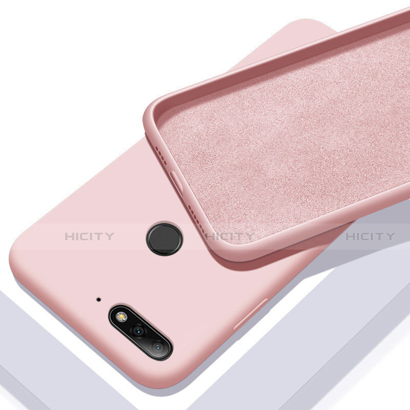 Coque Ultra Fine Silicone Souple 360 Degres Housse Etui S01 pour Huawei Y6 (2018) Or Rose Plus