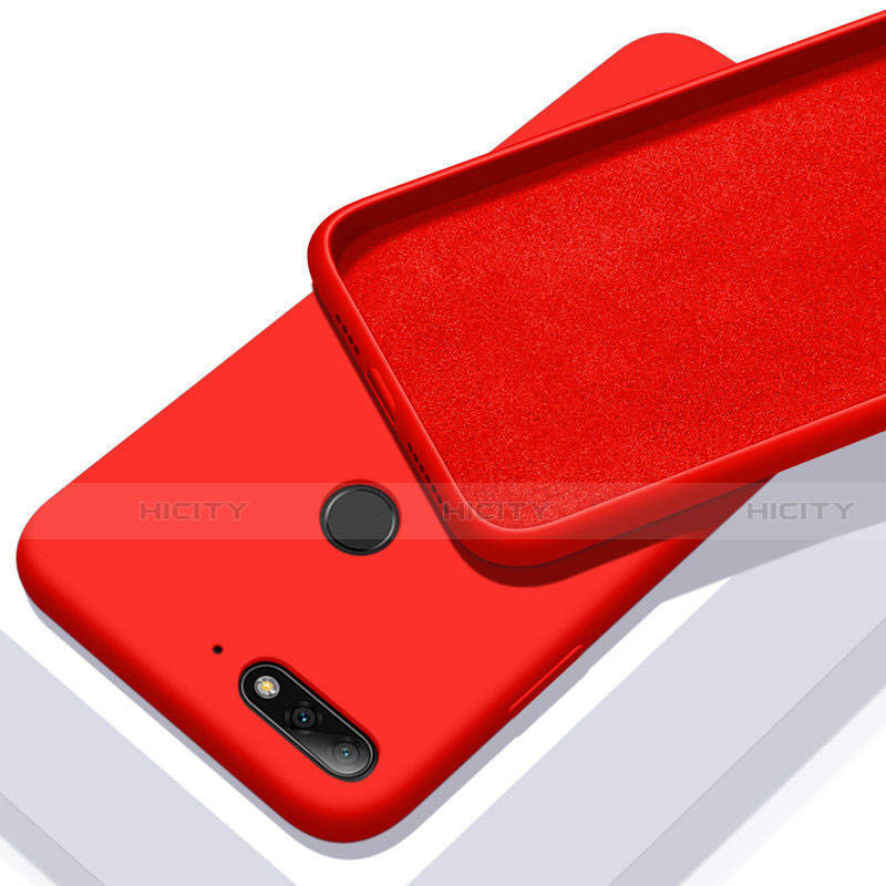 Coque Ultra Fine Silicone Souple 360 Degres Housse Etui S01 pour Huawei Y6 (2018) Rouge Plus