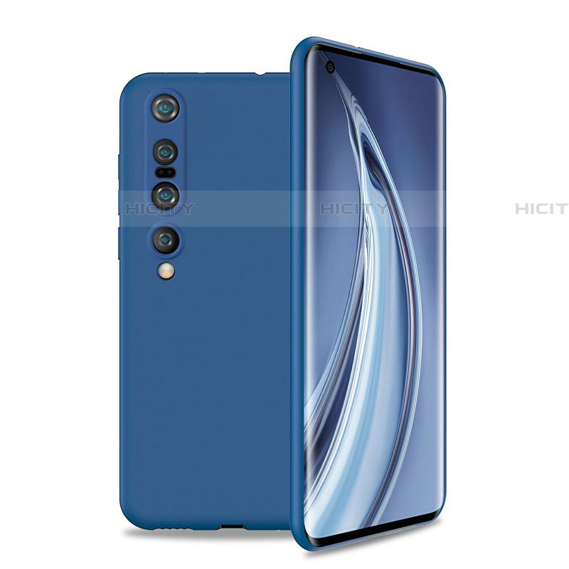 Coque Ultra Fine Silicone Souple 360 Degres Housse Etui S01 pour Xiaomi Mi 10 Pro Bleu Plus