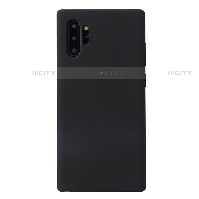 Coque Ultra Fine Silicone Souple 360 Degres Housse Etui S02 pour Samsung Galaxy Note 10 Plus Noir Plus