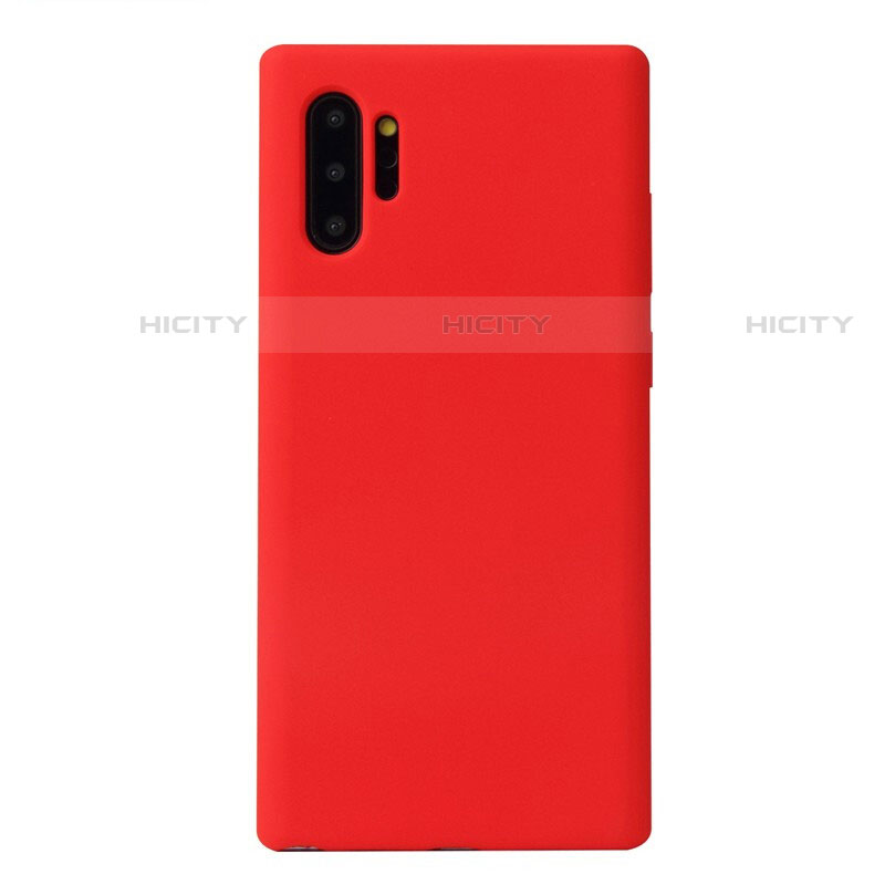 Coque Ultra Fine Silicone Souple 360 Degres Housse Etui S02 pour Samsung Galaxy Note 10 Plus Rouge Plus