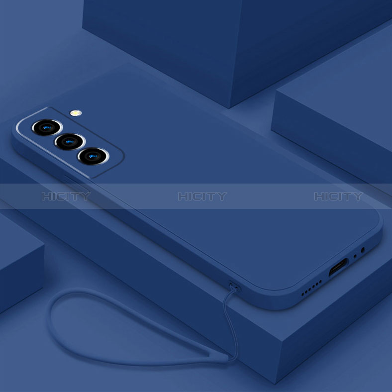 Coque Ultra Fine Silicone Souple 360 Degres Housse Etui S02 pour Samsung Galaxy S24 Plus 5G Bleu Plus