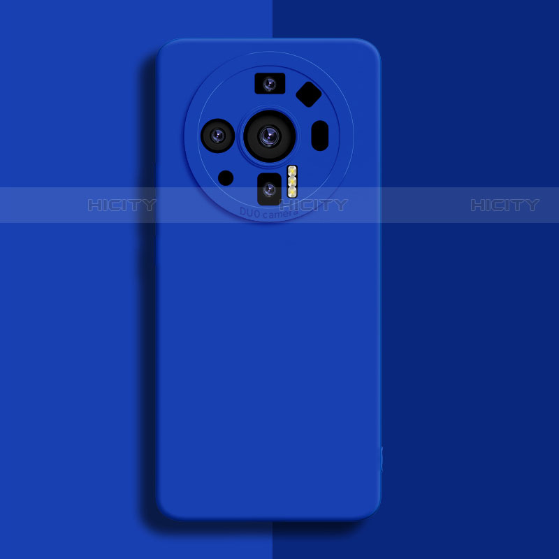 Coque Ultra Fine Silicone Souple 360 Degres Housse Etui S02 pour Xiaomi Mi 12 Ultra 5G Bleu Plus