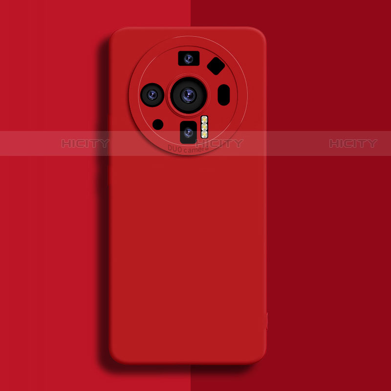 Coque Ultra Fine Silicone Souple 360 Degres Housse Etui S02 pour Xiaomi Mi 12 Ultra 5G Rouge Plus