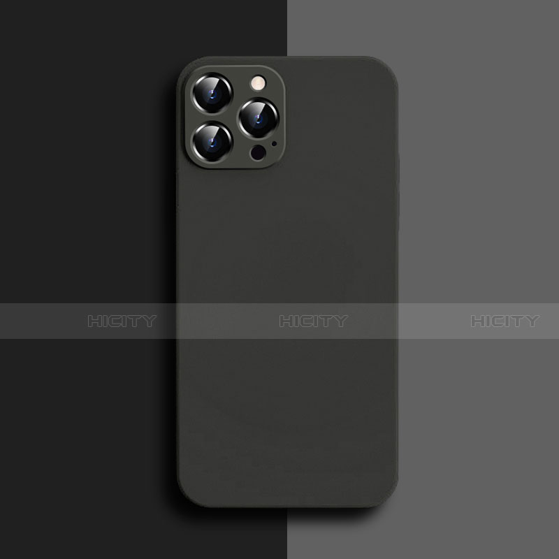 Coque Ultra Fine Silicone Souple 360 Degres Housse Etui S04 pour Apple iPhone 14 Pro Max Noir Plus