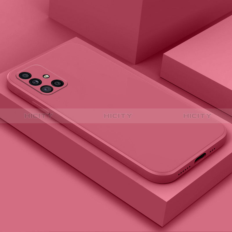 Coque Ultra Fine Silicone Souple 360 Degres Housse Etui S04 pour Samsung Galaxy A51 4G Rose Rouge Plus