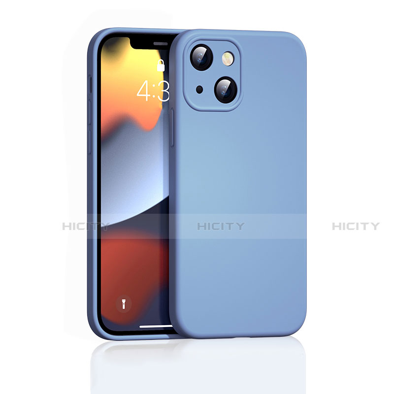 Coque Ultra Fine Silicone Souple 360 Degres Housse Etui S05 pour Apple iPhone 13 Bleu Ciel Plus