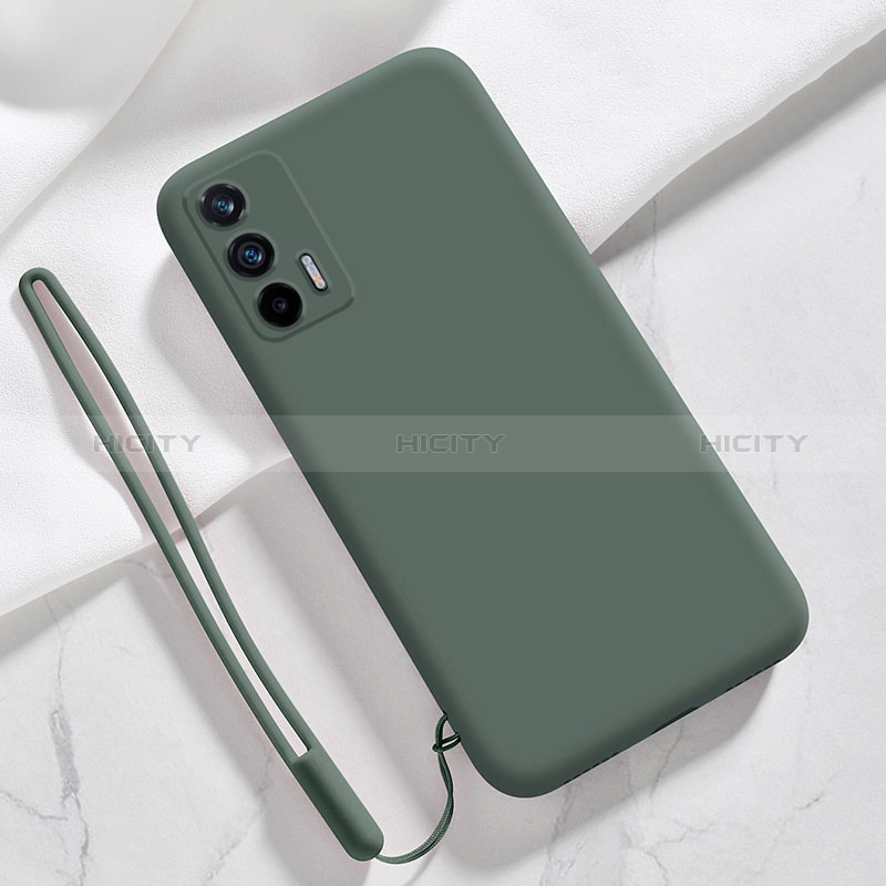 Coque Ultra Fine Silicone Souple 360 Degres Housse Etui YK1 pour Realme X7 Max 5G Vert Nuit Plus