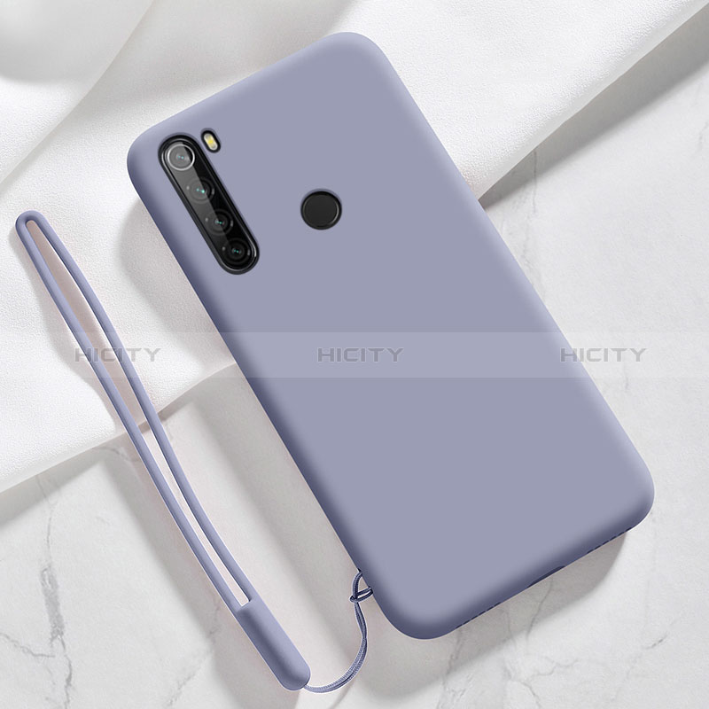 Coque Ultra Fine Silicone Souple 360 Degres Housse Etui YK6 pour Xiaomi Redmi Note 8 (2021) Gris Lavende Plus