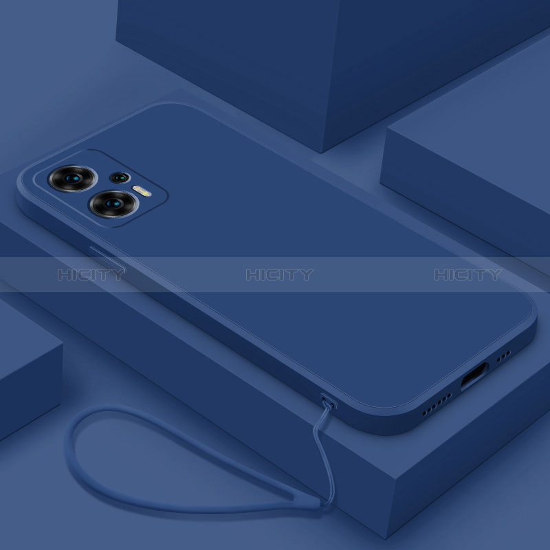 Coque Ultra Fine Silicone Souple 360 Degres Housse Etui YK8 pour Xiaomi Redmi Note 11T Pro+ Plus 5G Bleu Plus