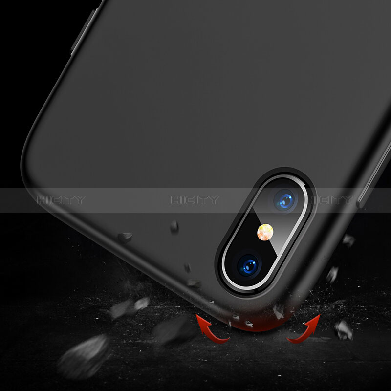 Coque Ultra Fine Silicone Souple 360 Degres M02 pour Apple iPhone Xs Max Noir Plus