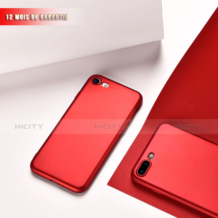 Coque Ultra Fine Silicone Souple 360 Degres pour Apple iPhone 7 Rouge Plus