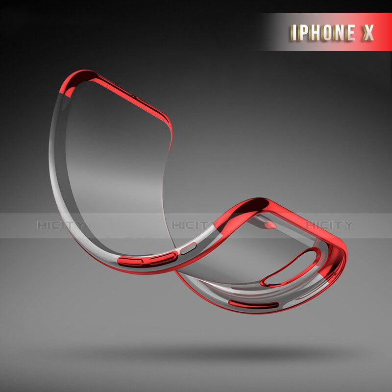Coque Ultra Fine Silicone Souple 360 Degres R02 pour Apple iPhone Xs Rouge Plus