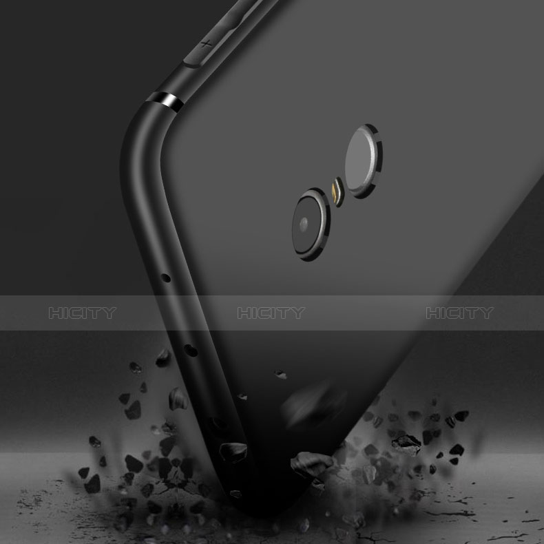 Coque Ultra Fine Silicone Souple avec Support Bague Anneau pour Xiaomi Redmi 5 Noir Plus