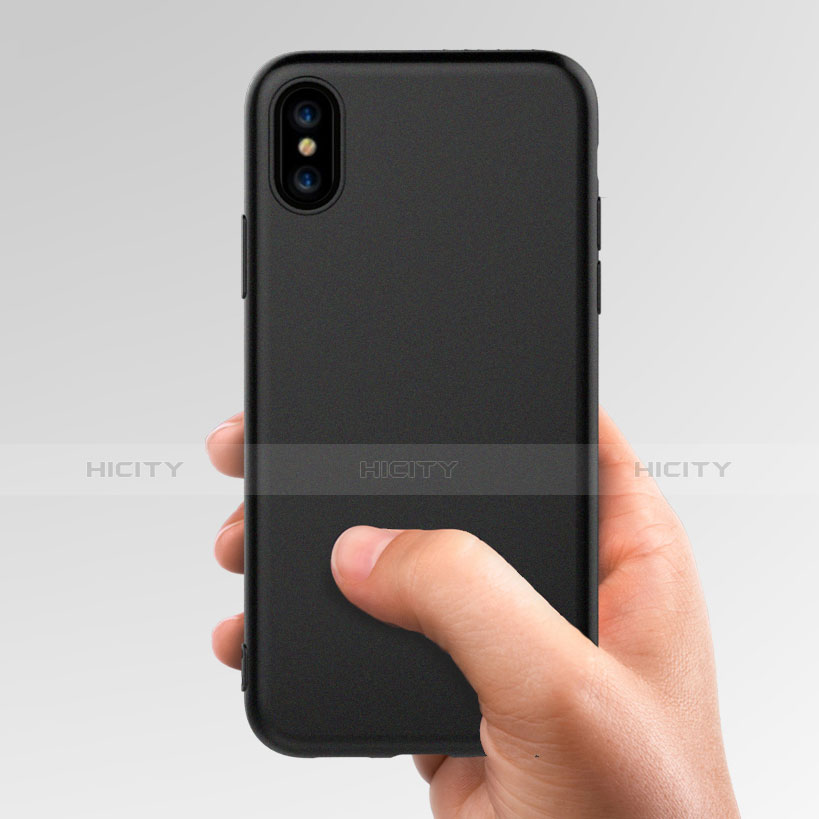 Coque Ultra Fine Silicone Souple C03 pour Apple iPhone Xs Max Noir Plus