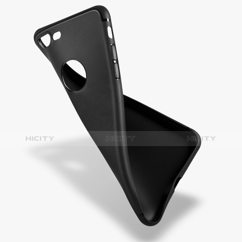 Coque Ultra Fine Silicone Souple D04 pour Apple iPhone 8 Plus Noir Plus