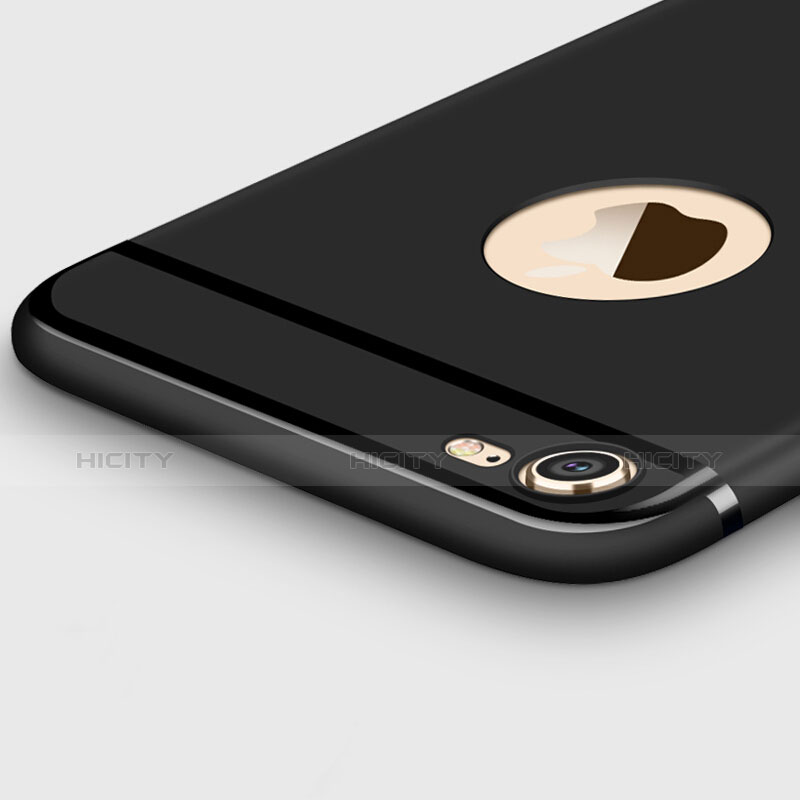 Coque Ultra Fine Silicone Souple et Support Bague Anneau pour Apple iPhone 6S Noir Plus