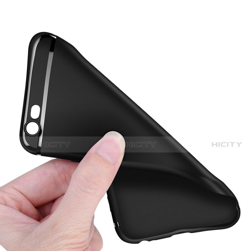 Coque Ultra Fine Silicone Souple G02 pour Apple iPhone 6S Plus Noir Plus
