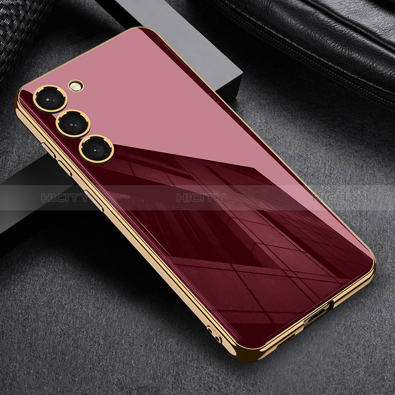 Coque Ultra Fine Silicone Souple Housse Etui AC1 pour Samsung Galaxy S21 5G Rouge Plus