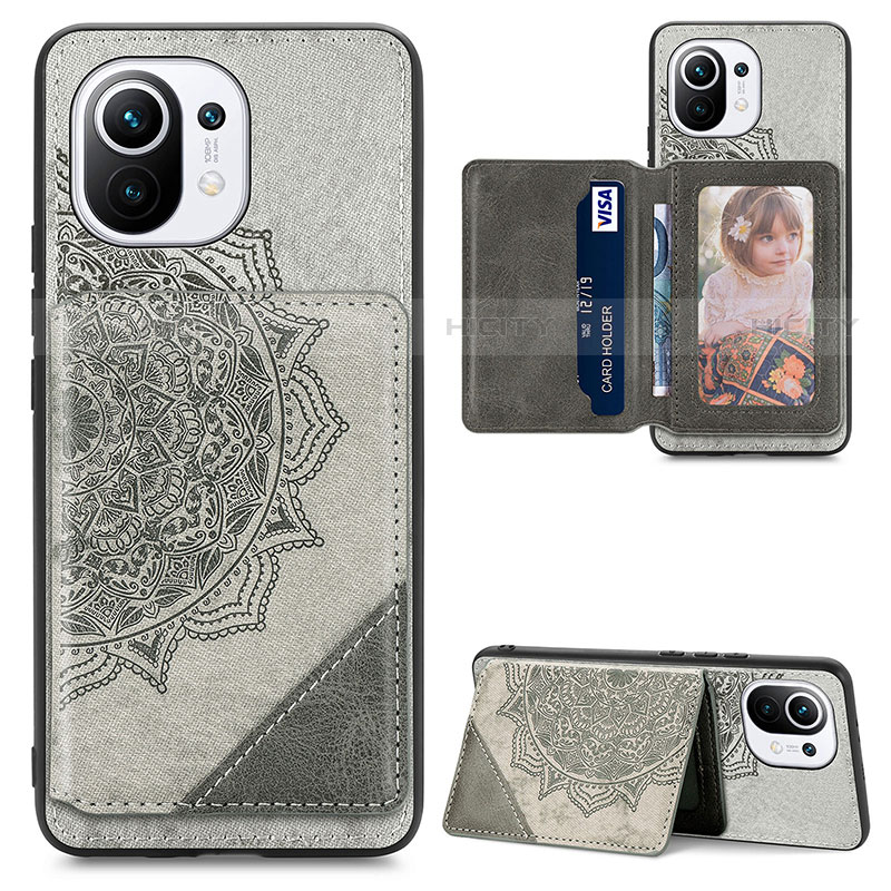 Coque Ultra Fine Silicone Souple Housse Etui avec Aimante Magnetique A06 pour Xiaomi Mi 11 Lite 4G Plus